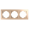 Рамка горизонтальная 3-м STEKKER Катрин шампань GFR00-7003-03