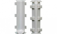 Угол Внутренний ПВХ для алюминиевого плинтуса КПл60-03.01л Анод серебро