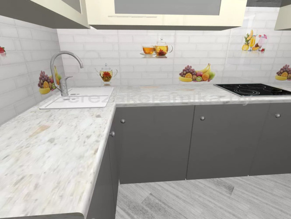 БРИК декор 3 кремовый 300 600