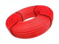 Труба из сшитого полиэтилена VALFEX PE-RT 16*2 (цвет красный) без антикислород. барьера(400м-бух)