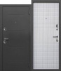 Дверь входная метал. FERRONI ГАРДА MP 860*2050 L (Серебро/МДФ Бел яс,2 замка,75 мм)