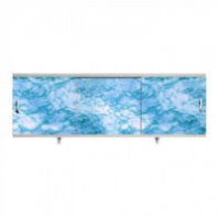 Экран под ванну 1,7 м ОПТИМА пластик синий мрамор-13