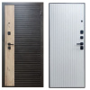 .Дверь входная метал. ПРОМЕТ РОНА PP 860*2050 L (Черн.муар, Бетон графит/Бетон снежный)
