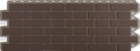Панель цокольная (АП) Кирпич клинкерный коричневый 1,22*0,44 м 