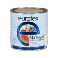 Лак яхтный глянцевый бесцветный 0,75л EUROTEX