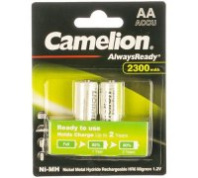 Батарейка аккумуляторная R6(AA)-2300mAh Ni-Mh BL2 Camelion 
