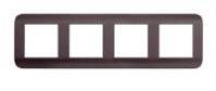Рамка 4-м LUXAR Deco шоколад рифленая горизонт.10.904.06
