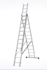 Лестница ал. 3-х секц 3 15 NV 1230, вес 23,5 кг, макс.длина 10,2 м, раб. высота 10,53 м Новая Высота