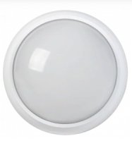 Светильник светодиодный LED ДП0-8w 4000K 560Лм IP65 кругл пластик белый IEK 5010