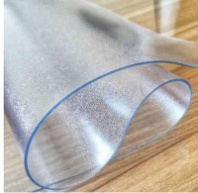Покрытие для стола силиконовая прозрачная Grace 1*20м, толщина 0,8мм кристалл с тиснением Е1-08-100
