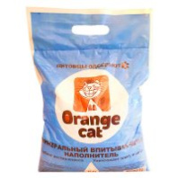 Наполнитель для кошек 6л минеральный впитывающий Orange Cat
