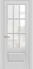 Дверь межкомнатная СИТИ ДОРС Олимп-2 800*2000 эмаль 7035 стекло белое имитация фацетов