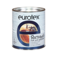 Лак яхтный полуматовый бесцветный 2л EUROTEX