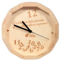 Часы кварцевые в форме бочки, "В бане всегда время париться!" в кор., 27*8 см "Банные штучки"