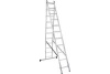 Лестница ал. 2-х секц 2*11 NV 1220, вес 9,4 кг, макс.длина 5,01 м, раб. высота 6,14 м Новая Высота